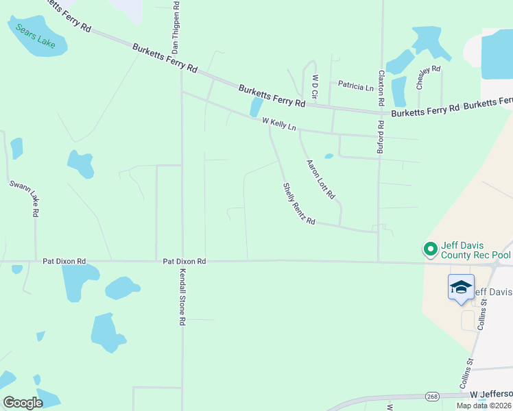 map of restaurants, bars, coffee shops, grocery stores, and more near 40 Beech Road in Hazlehurst