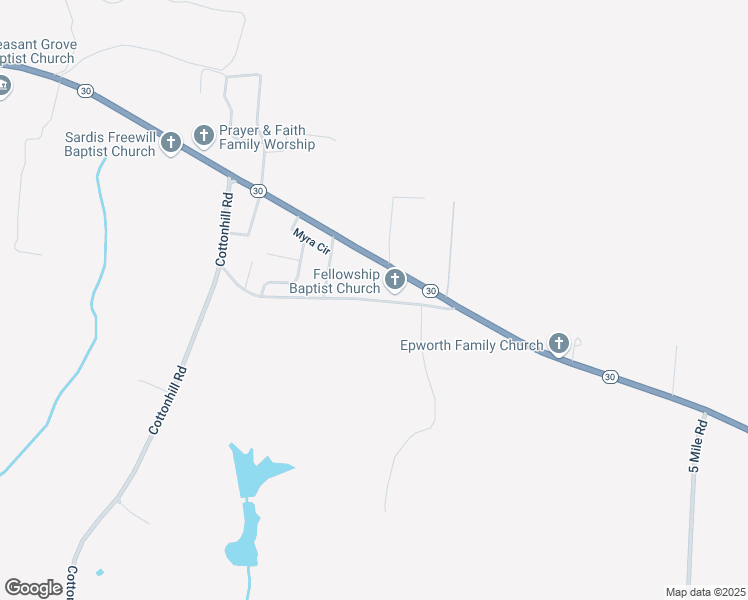 map of restaurants, bars, coffee shops, grocery stores, and more near 624 Old Clayton Rd in Eufaula