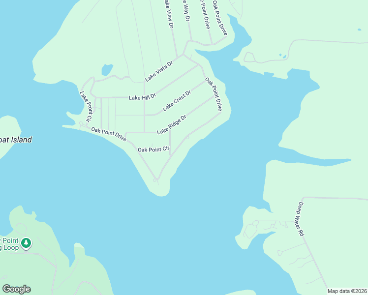 map of restaurants, bars, coffee shops, grocery stores, and more near 610 Oak Point Drive in May