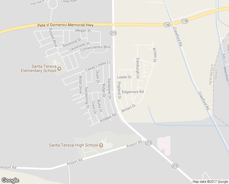 map of restaurants, bars, coffee shops, grocery stores, and more near Edgemont Rd in Santa Teresa