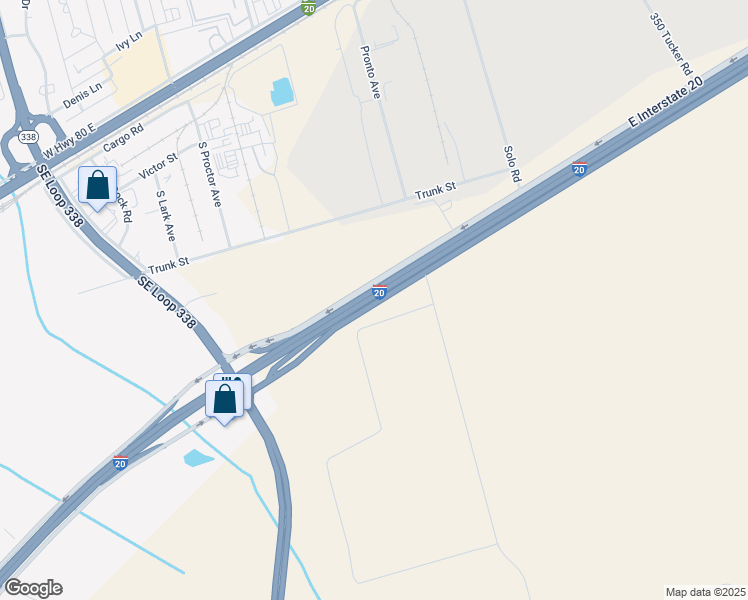 map of restaurants, bars, coffee shops, grocery stores, and more near in Odessa