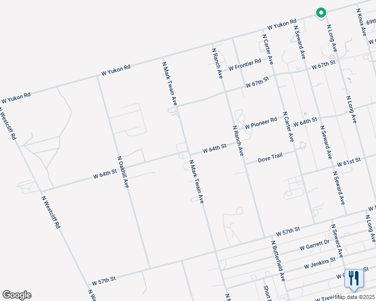 map of restaurants, bars, coffee shops, grocery stores, and more near 13501 West 64th Street in Odessa