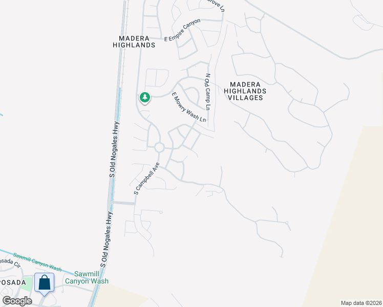 map of restaurants, bars, coffee shops, grocery stores, and more near 1060 East Lyle Canyon Drive in Sahuarita