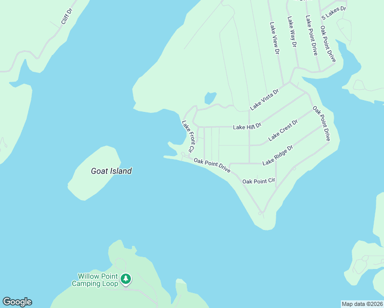 map of restaurants, bars, coffee shops, grocery stores, and more near 519 Oak Point Drive in May