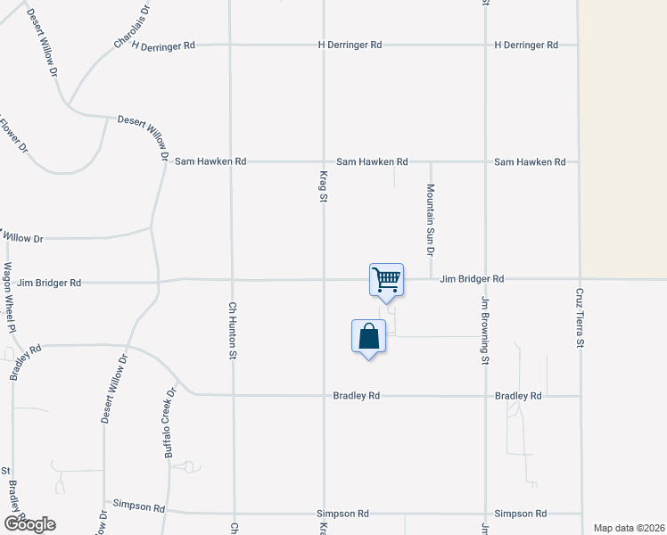map of restaurants, bars, coffee shops, grocery stores, and more near 14501 Jim Bridger Road in El Paso