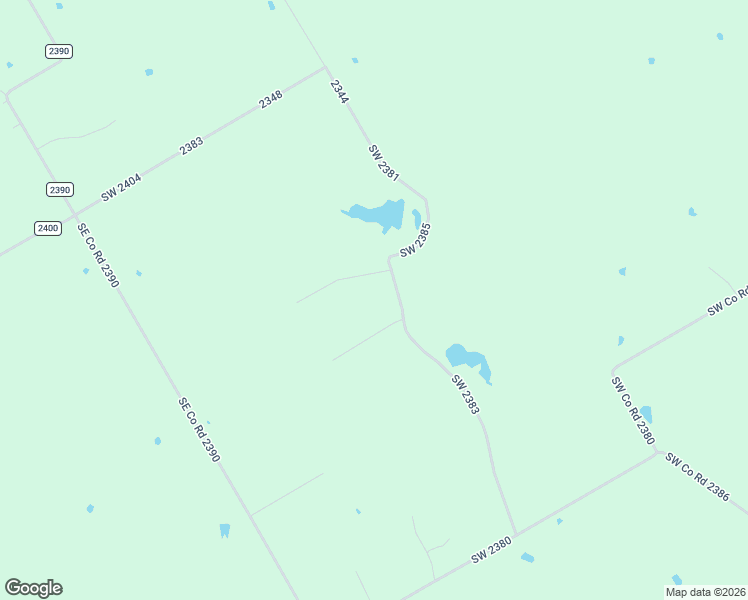 map of restaurants, bars, coffee shops, grocery stores, and more near 15960 Southwest County Road 2383 in Wortham