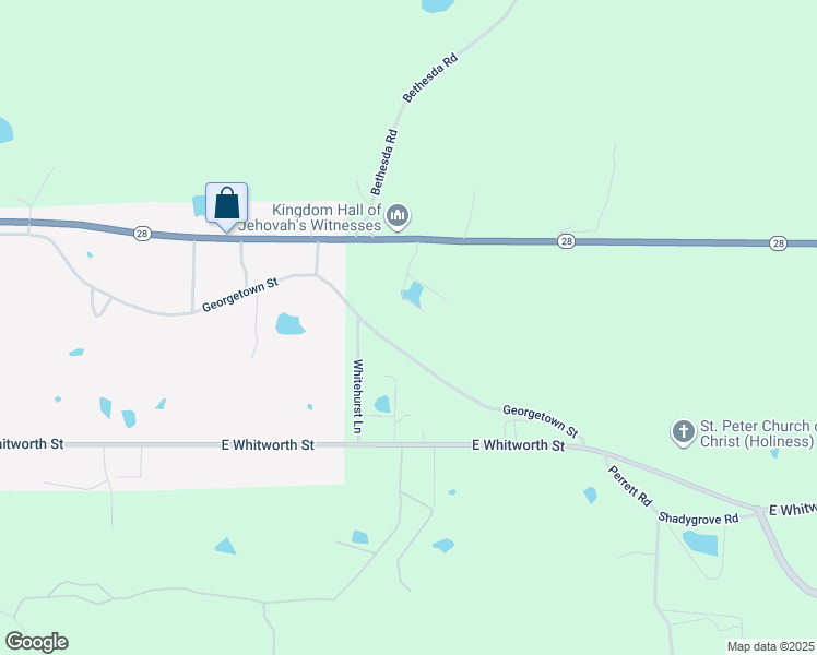 map of restaurants, bars, coffee shops, grocery stores, and more near 3017 Georgetown Street in Hazlehurst