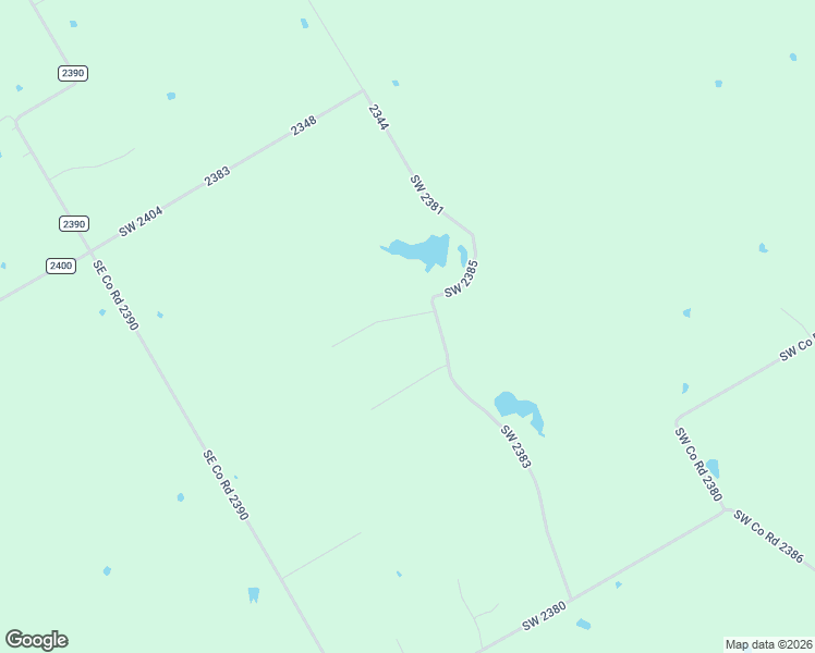 map of restaurants, bars, coffee shops, grocery stores, and more near 15960 Southwest County Road 2383 in Wortham