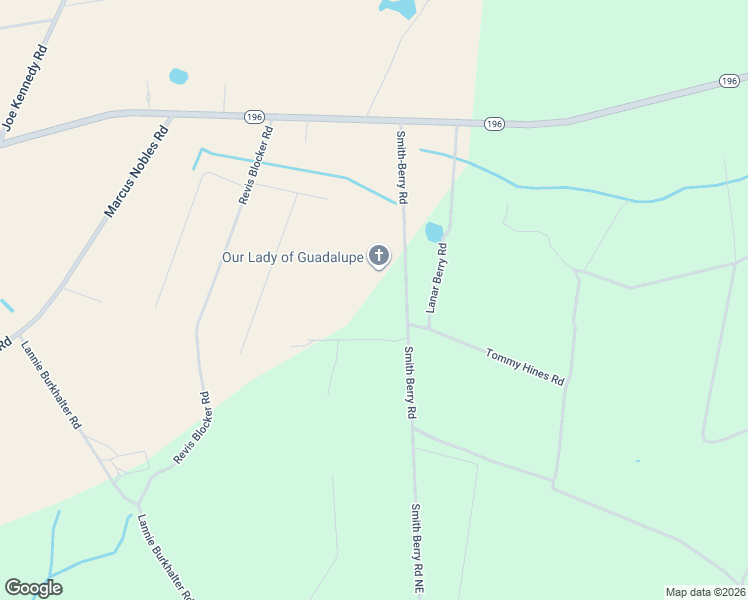 map of restaurants, bars, coffee shops, grocery stores, and more near 3777 Smith Berry Road Northeast in Glennville