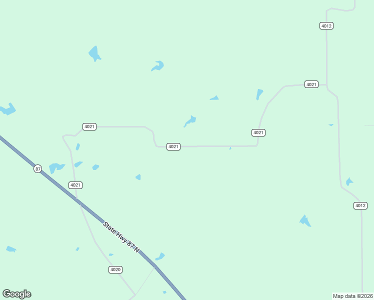 map of restaurants, bars, coffee shops, grocery stores, and more near County Road 4021 in Timpson