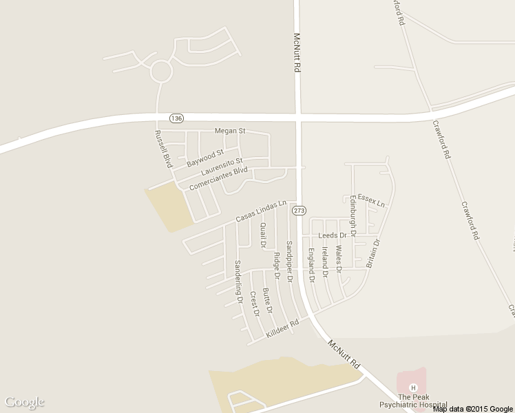 map of restaurants, bars, coffee shops, grocery stores, and more near 129-141 Casas Lindas Ln in Santa Teresa