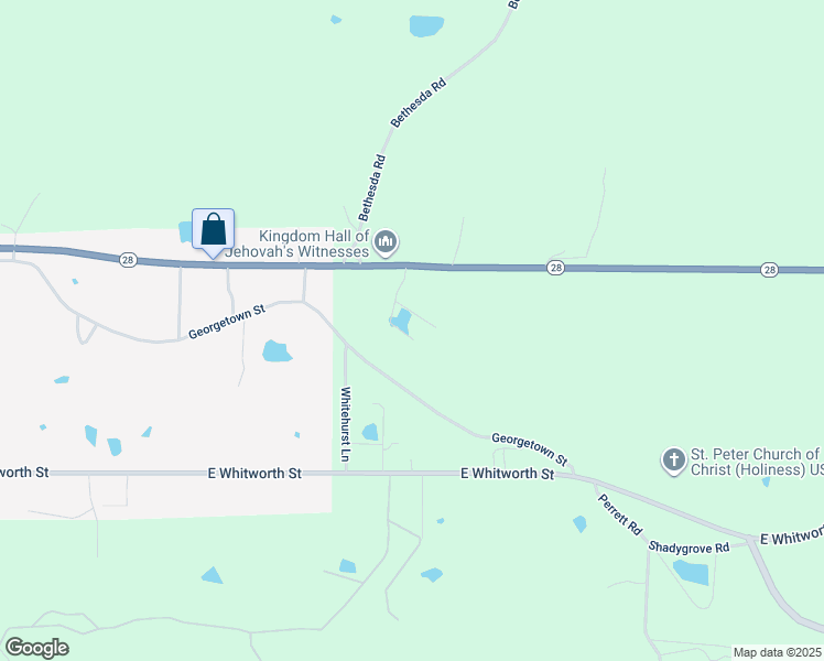 map of restaurants, bars, coffee shops, grocery stores, and more near 1043 Tw King Lane in Hazlehurst