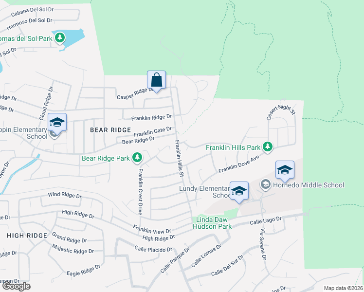 map of restaurants, bars, coffee shops, grocery stores, and more near 6272 Franklin Hawk Avenue in El Paso