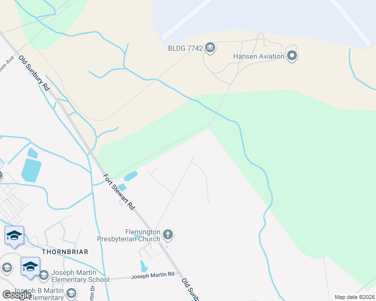 map of restaurants, bars, coffee shops, grocery stores, and more near 500 Old Savannah Road in Hinesville