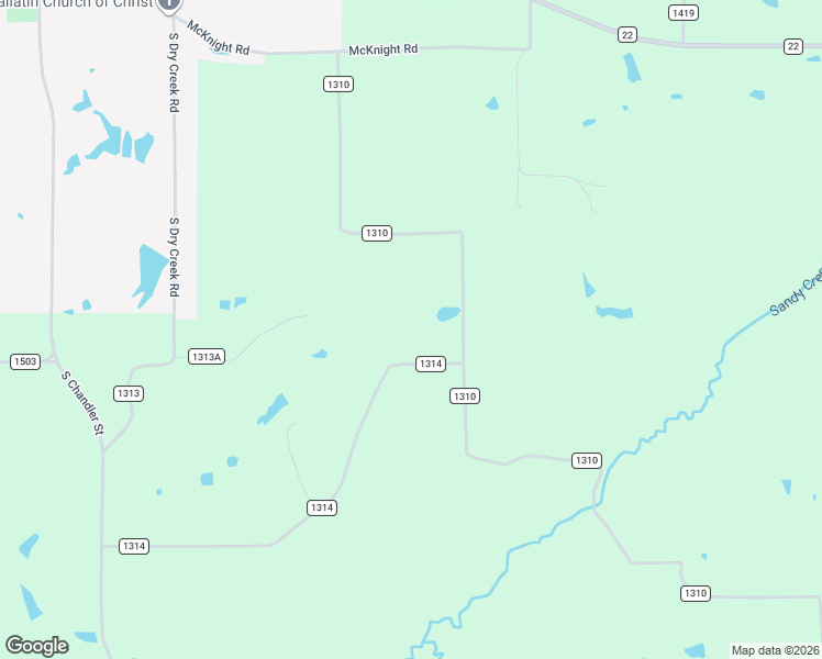 map of restaurants, bars, coffee shops, grocery stores, and more near 1055 County Road 1314 in Rusk