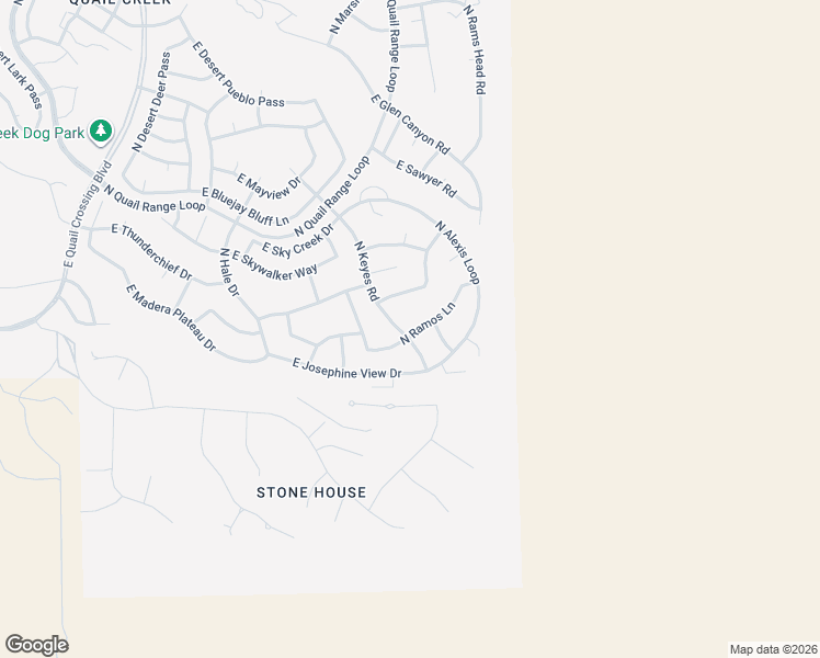 map of restaurants, bars, coffee shops, grocery stores, and more near 525 North Keyes Road in Green Valley