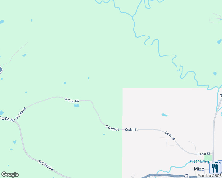 map of restaurants, bars, coffee shops, grocery stores, and more near in Mize