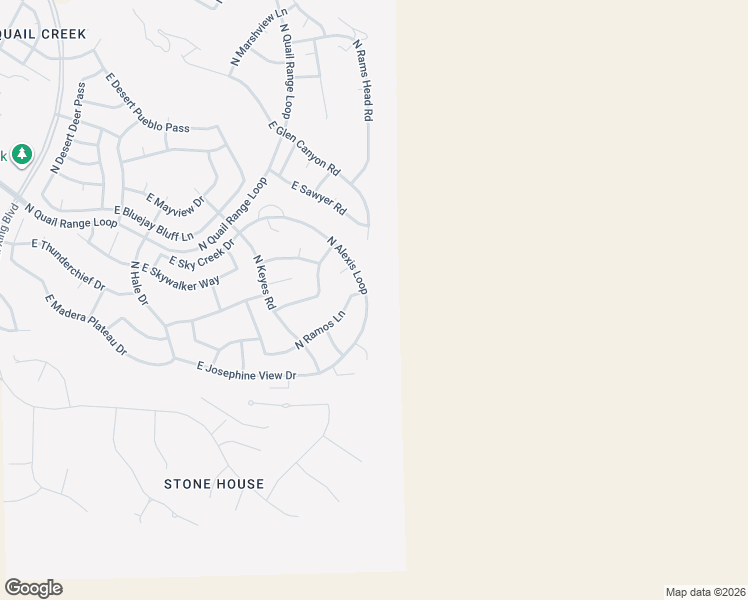 map of restaurants, bars, coffee shops, grocery stores, and more near 615 North Ramos Lane in Green Valley