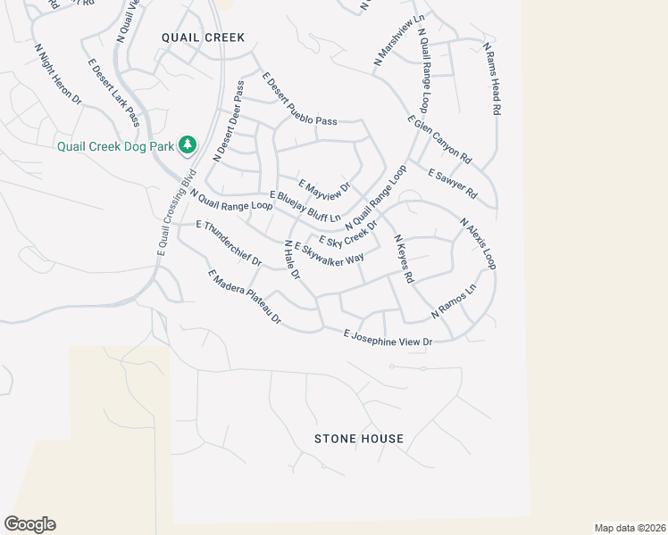 map of restaurants, bars, coffee shops, grocery stores, and more near 2410 East Skywalker Way in Green Valley