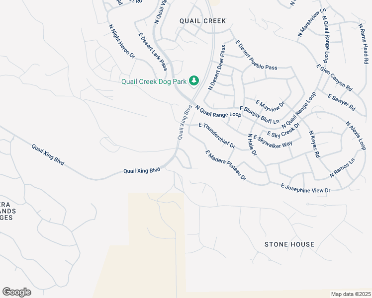 map of restaurants, bars, coffee shops, grocery stores, and more near 620 North Sweet Heather Way in Green Valley