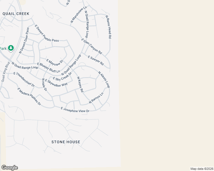 map of restaurants, bars, coffee shops, grocery stores, and more near 615 North Ramos Lane in Green Valley