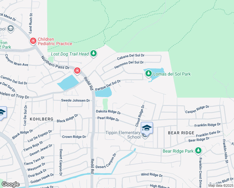 map of restaurants, bars, coffee shops, grocery stores, and more near 1451 Senda Del Sol Lane in El Paso