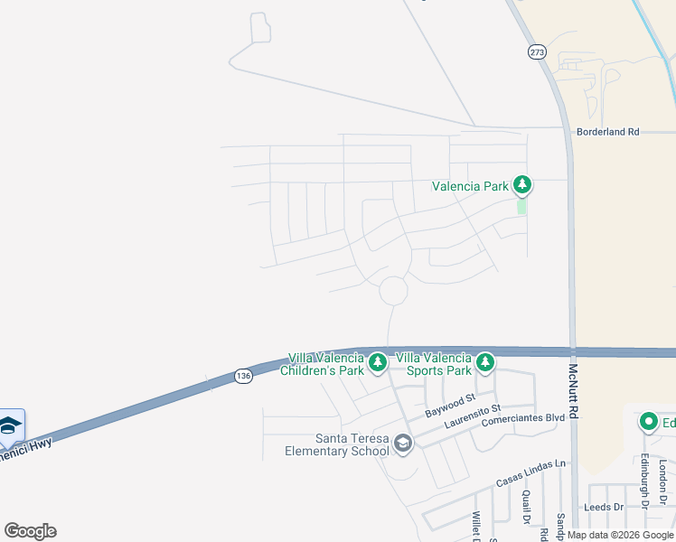 map of restaurants, bars, coffee shops, grocery stores, and more near Jade Hill Avenue in Santa Teresa