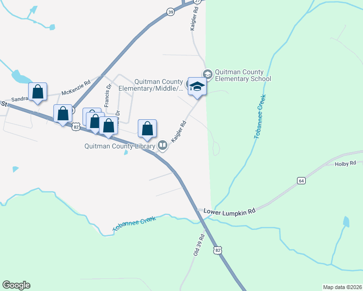 map of restaurants, bars, coffee shops, grocery stores, and more near 71 Kaigler Road in Georgetown