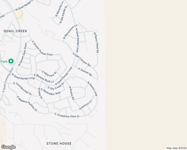 map of restaurants, bars, coffee shops, grocery stores, and more near 2758 East Glen Canyon Road in Green Valley
