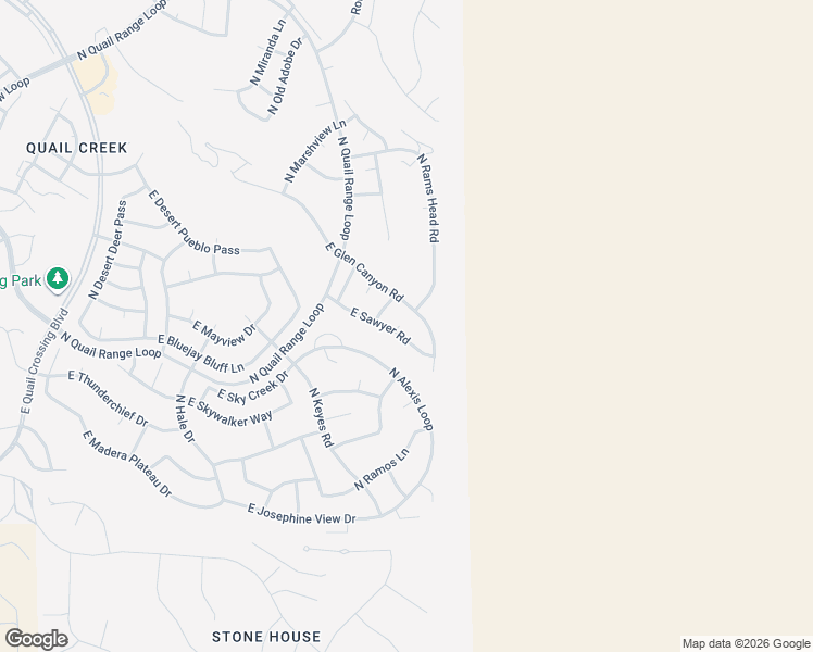 map of restaurants, bars, coffee shops, grocery stores, and more near 2701 East Sawyer Road in Green Valley