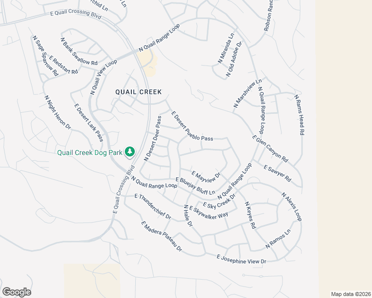 map of restaurants, bars, coffee shops, grocery stores, and more near 916 North Tamarack Court in Green Valley
