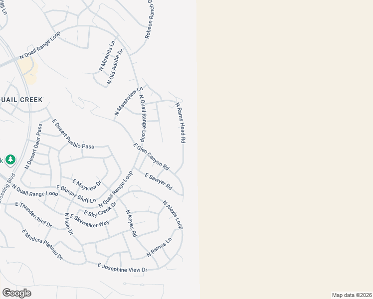 map of restaurants, bars, coffee shops, grocery stores, and more near 1043 North Rams Head Road in Green Valley