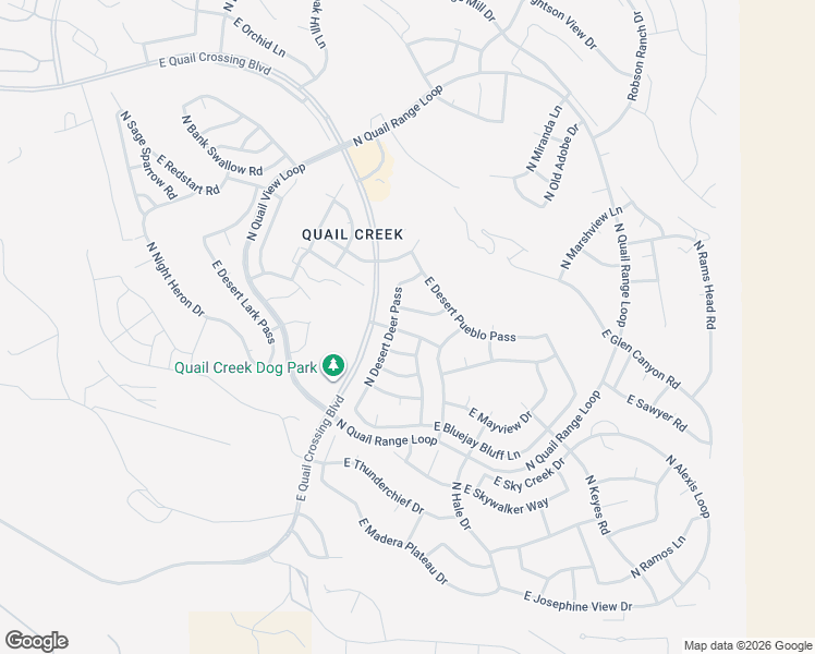 map of restaurants, bars, coffee shops, grocery stores, and more near 2197 East Apache Springs Lane in Green Valley