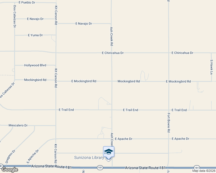 map of restaurants, bars, coffee shops, grocery stores, and more near 13111 Ash Creek Road in Sunizona