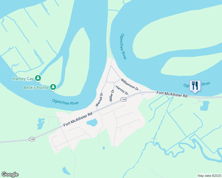 map of restaurants, bars, coffee shops, grocery stores, and more near 135 Miller Drive in Richmond Hill