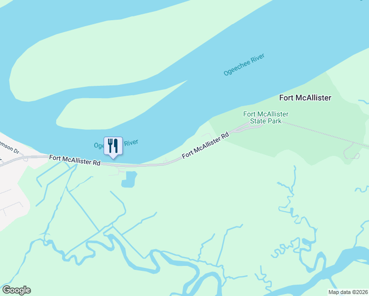 map of restaurants, bars, coffee shops, grocery stores, and more near 3557 Fort McAllister Road in Richmond Hill