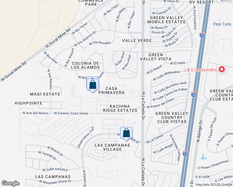 map of restaurants, bars, coffee shops, grocery stores, and more near 464 West Windham Boulevard in Green Valley