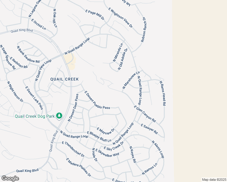 map of restaurants, bars, coffee shops, grocery stores, and more near 2420 East Glen Canyon Road in Green Valley