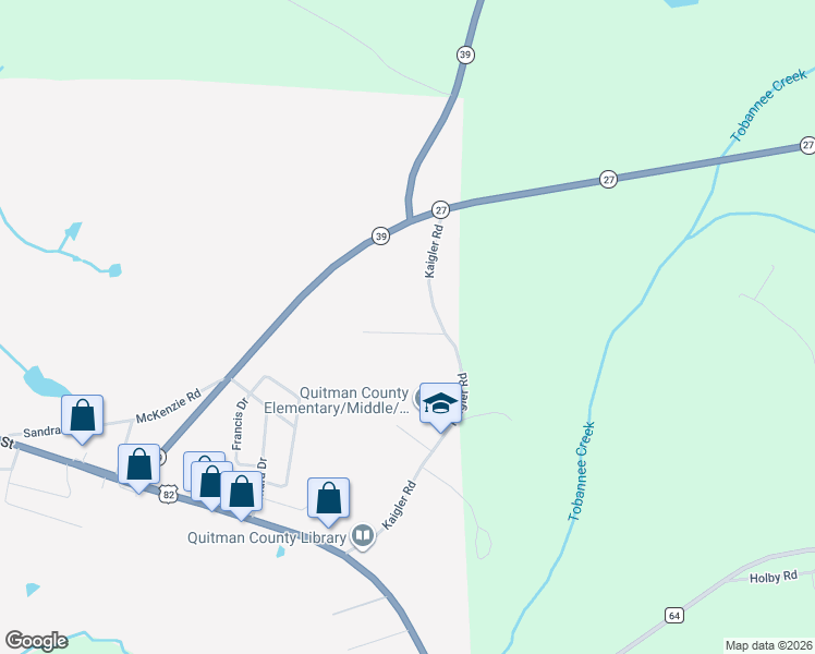 map of restaurants, bars, coffee shops, grocery stores, and more near 32 Bishop Drive in Georgetown