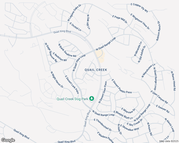 map of restaurants, bars, coffee shops, grocery stores, and more near 2050 East Cypress Canyon Drive in Green Valley