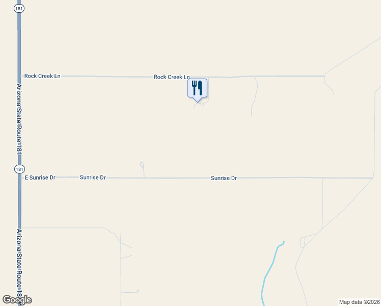 map of restaurants, bars, coffee shops, grocery stores, and more near 10200 Sunrise Drive in Cochise County