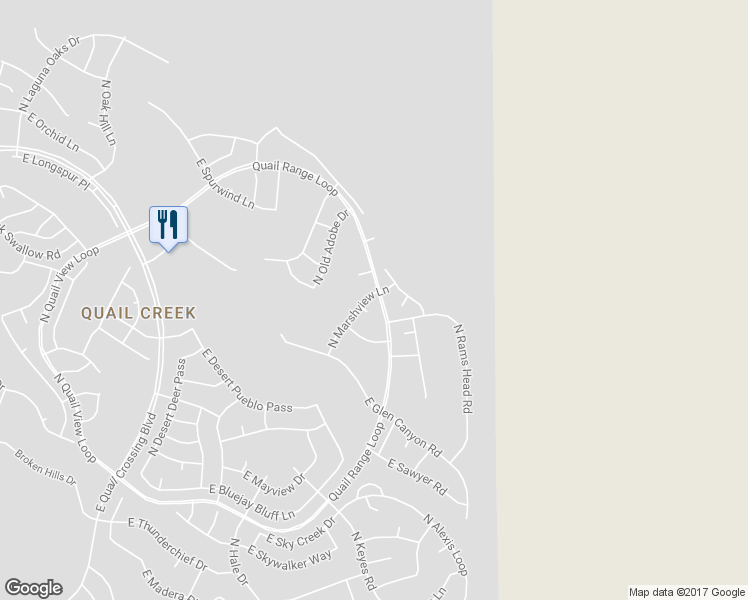 map of restaurants, bars, coffee shops, grocery stores, and more near 1316 North Marshview Lane in Green Valley
