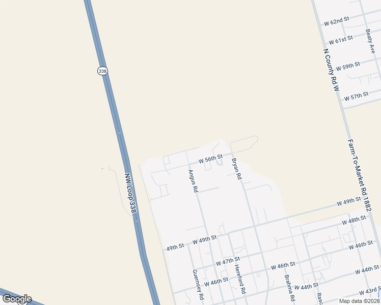 map of restaurants, bars, coffee shops, grocery stores, and more near 5604 Angus Road in Odessa