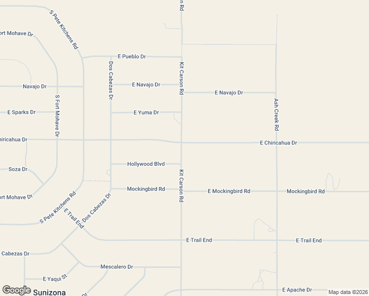 map of restaurants, bars, coffee shops, grocery stores, and more near Kit Carson Road in Cochise County