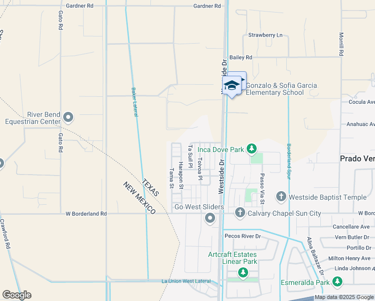 map of restaurants, bars, coffee shops, grocery stores, and more near 6549 Ta Suil Place in El Paso