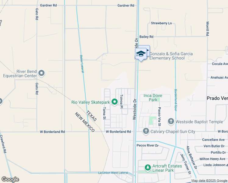 map of restaurants, bars, coffee shops, grocery stores, and more near 6549 Ta Suil Place in El Paso