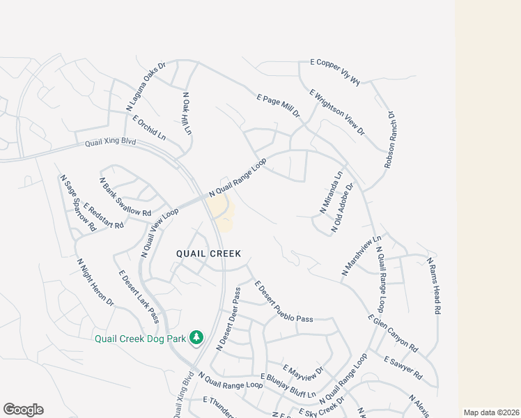 map of restaurants, bars, coffee shops, grocery stores, and more near 2259 East Desert Squirrel Court in Green Valley