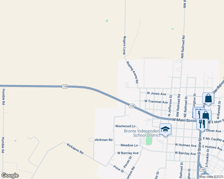 map of restaurants, bars, coffee shops, grocery stores, and more near in Bronte