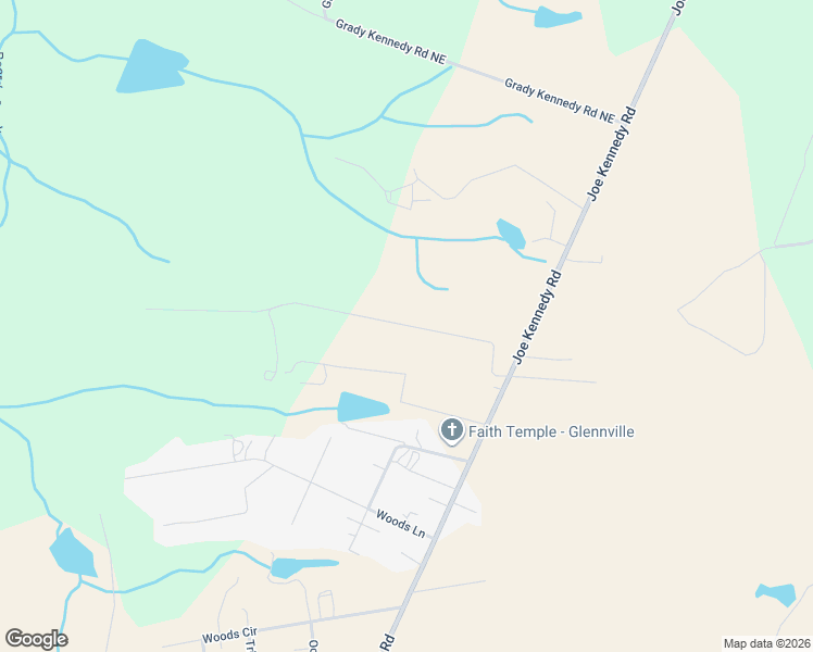 map of restaurants, bars, coffee shops, grocery stores, and more near 319 Jones Road in Glennville