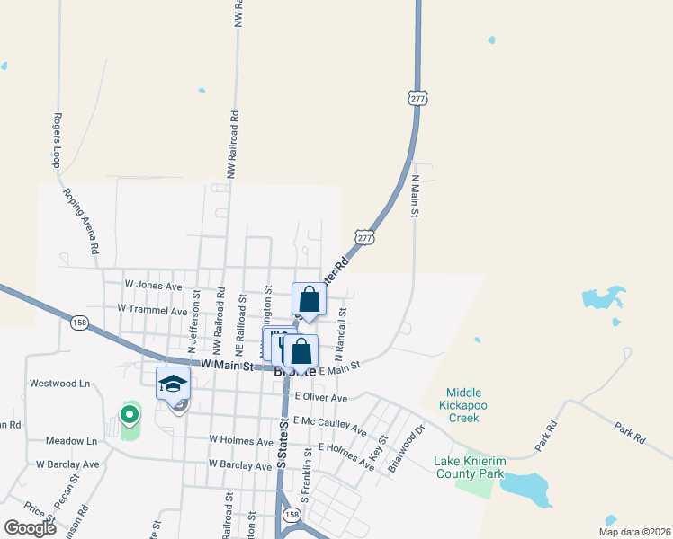 map of restaurants, bars, coffee shops, grocery stores, and more near 501 North Franklin Street in Bronte